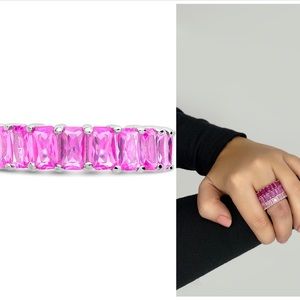 NWOT Sterling Forever Rose Eternity Band